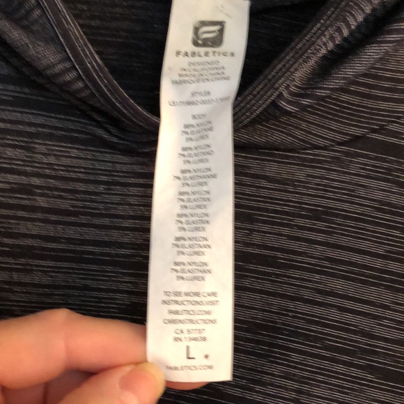 Fabletics Megan Seamless Lurex Hooded Pullover - Picture 7 of 7